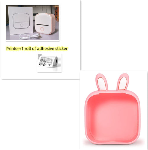 Portable Mini Thermal Label Printer Home Photo Printer Student Wrong