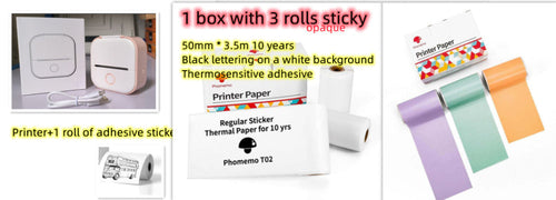 Portable Mini Thermal Label Printer Home Photo Printer Student Wrong