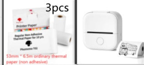 Portable Mini Thermal Label Printer Home Photo Printer Student Wrong