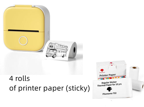 Portable Mini Thermal Label Printer Home Photo Printer Student Wrong