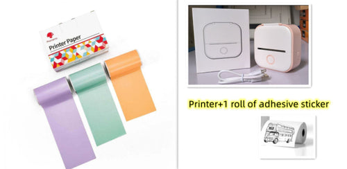 Portable Mini Thermal Label Printer Home Photo Printer Student Wrong