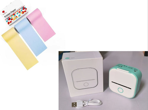 Portable Mini Thermal Label Printer Home Photo Printer Student Wrong