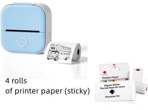 Portable Mini Thermal Label Printer Home Photo Printer Student Wrong