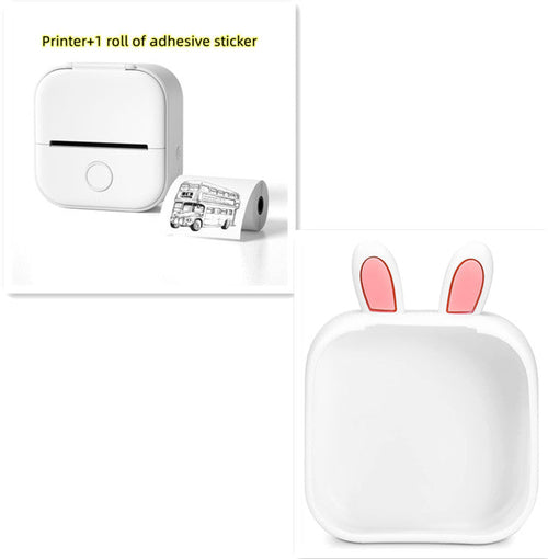 Portable Mini Thermal Label Printer Home Photo Printer Student Wrong