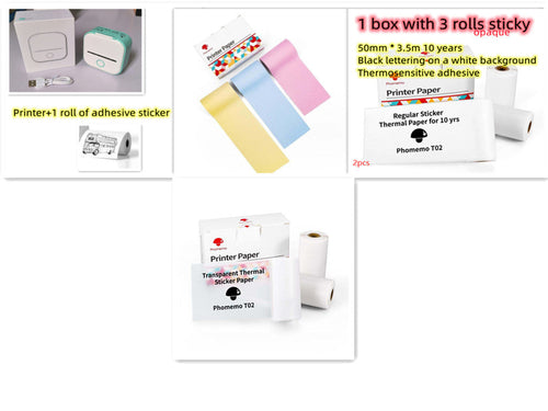 Portable Mini Thermal Label Printer Home Photo Printer Student Wrong