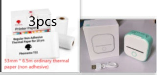 Portable Mini Thermal Label Printer Home Photo Printer Student Wrong