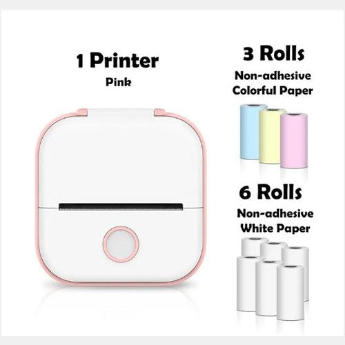 Portable Mini Thermal Label Printer Home Photo Printer Student Wrong