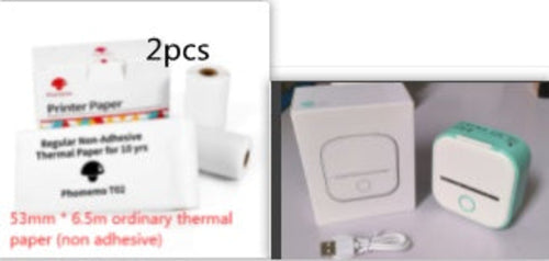 Portable Mini Thermal Label Printer Home Photo Printer Student Wrong