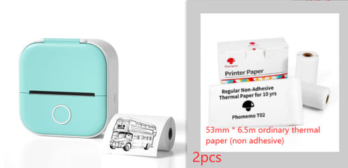 Portable Mini Thermal Label Printer Home Photo Printer Student Wrong