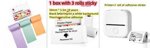 Portable Mini Thermal Label Printer Home Photo Printer Student Wrong