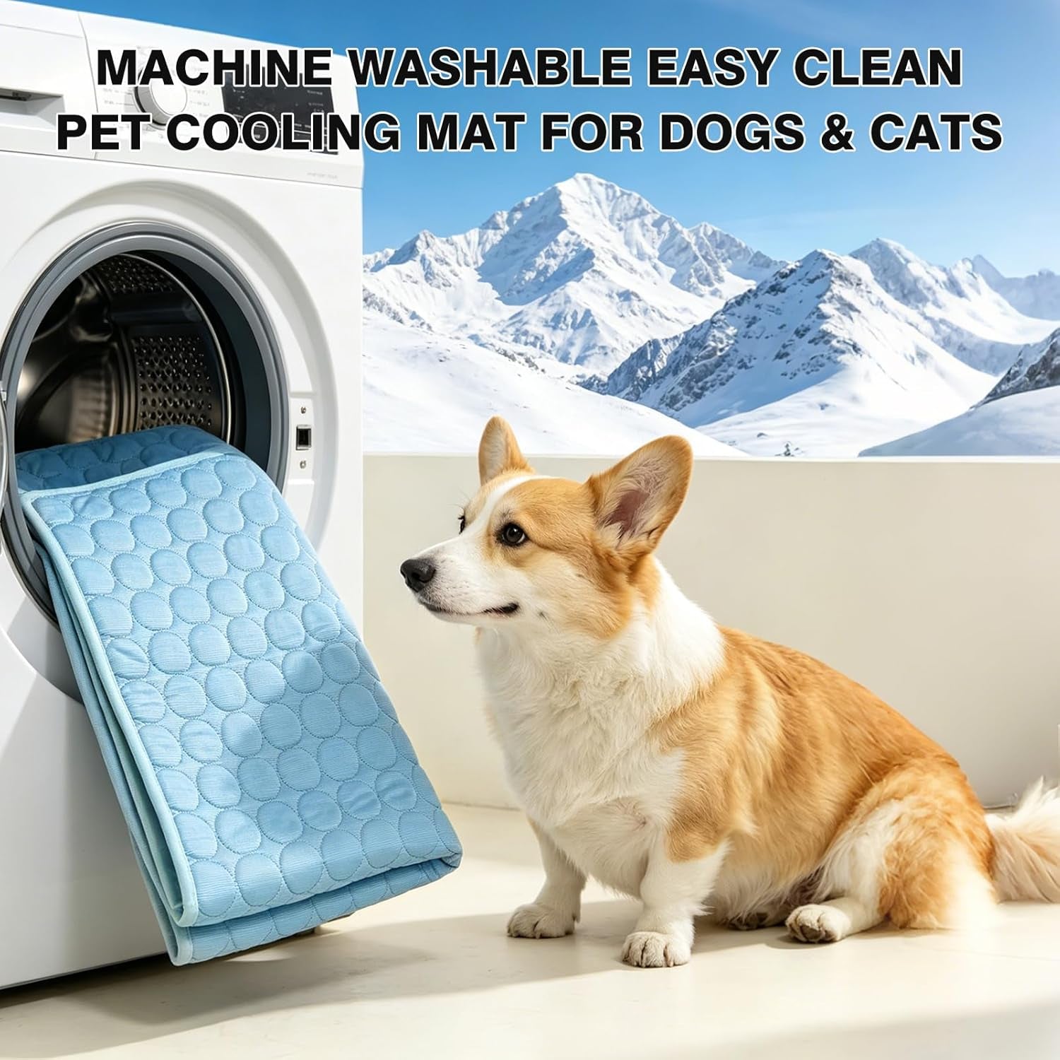 Dog Cooling Mat, Thick & Durable Cooling Mat for Dogs(Q-Max>0.4)