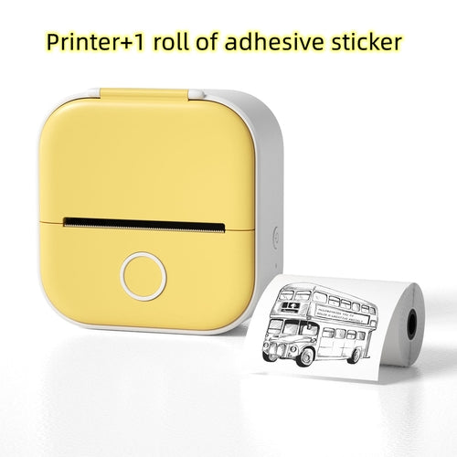 Portable Mini Thermal Label Printer Home Photo Printer Student Wrong