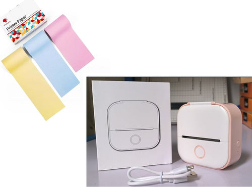 Portable Mini Thermal Label Printer Home Photo Printer Student Wrong